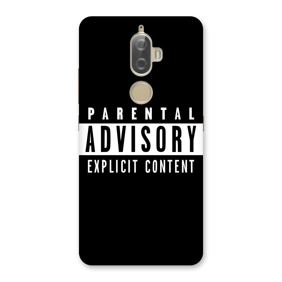 Parental Advisory Label Back Case for Lenovo K8 Plus