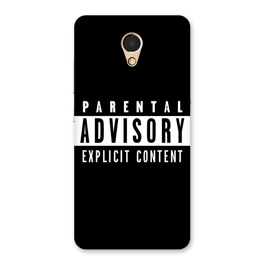 Parental Advisory Label Back Case for Lenovo P2