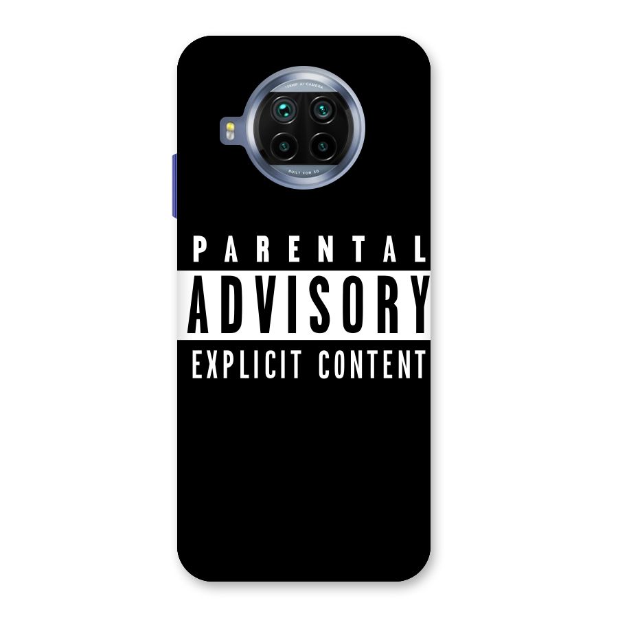 Parental Advisory Label Back Case for Mi 10i