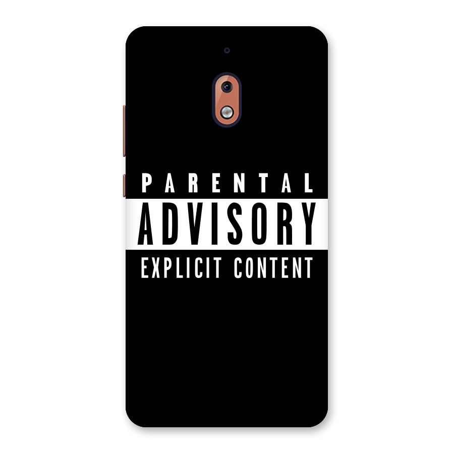 Parental Advisory Label Back Case for Nokia 2.1