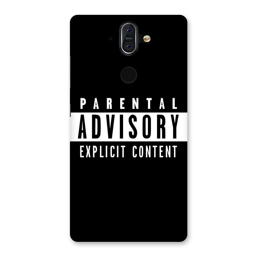 Parental Advisory Label Back Case for Nokia 8 Sirocco