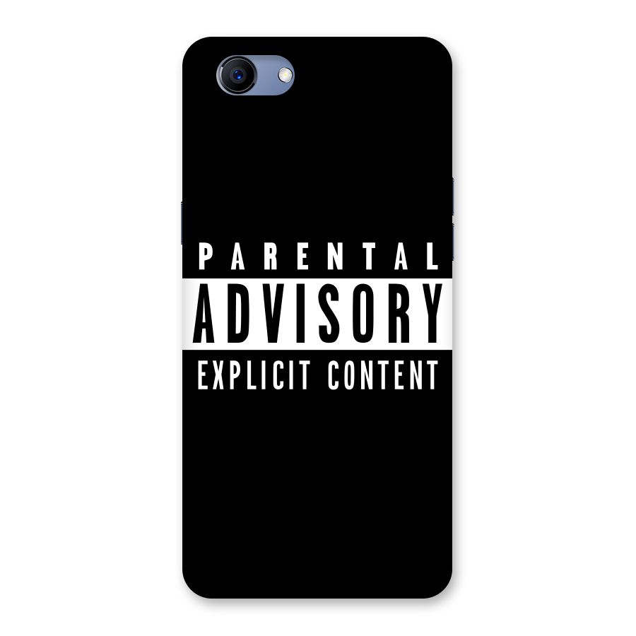 Parental Advisory Label Back Case for Oppo Realme 1
