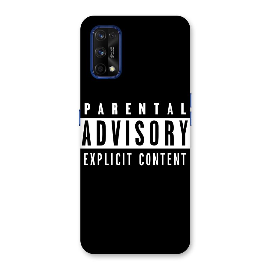 Parental Advisory Label Back Case for Realme 7 Pro