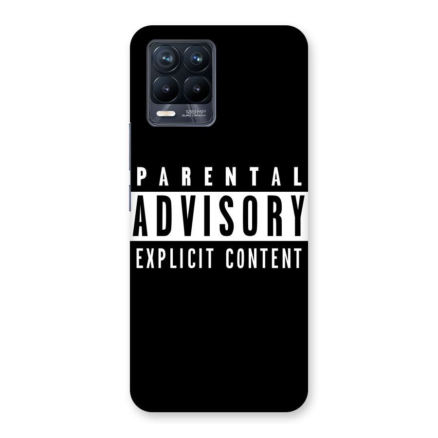 Parental Advisory Label Back Case for Realme 8 Pro