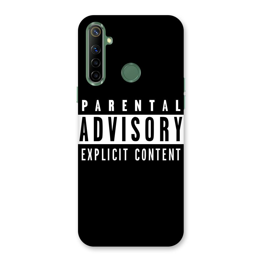 Parental Advisory Label Back Case for Realme Narzo 10