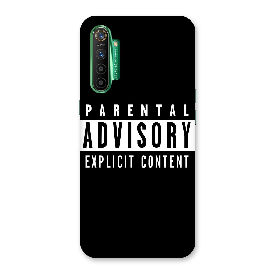 Parental Advisory Label Back Case for Realme X2