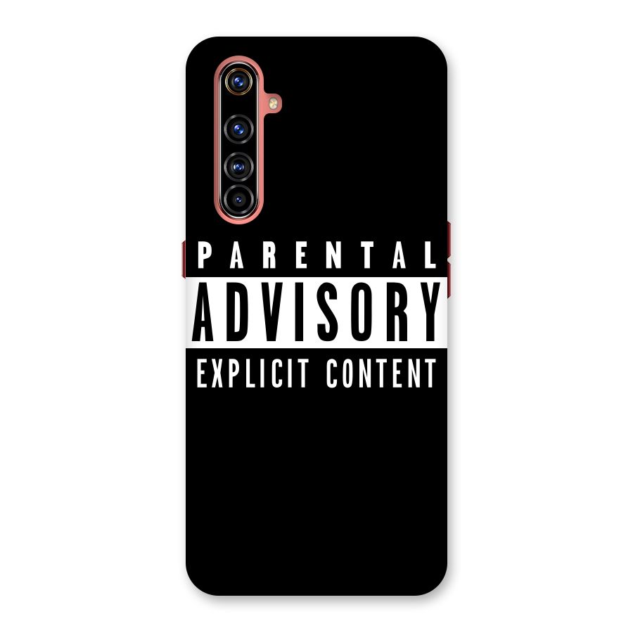 Parental Advisory Label Back Case for Realme X50 Pro