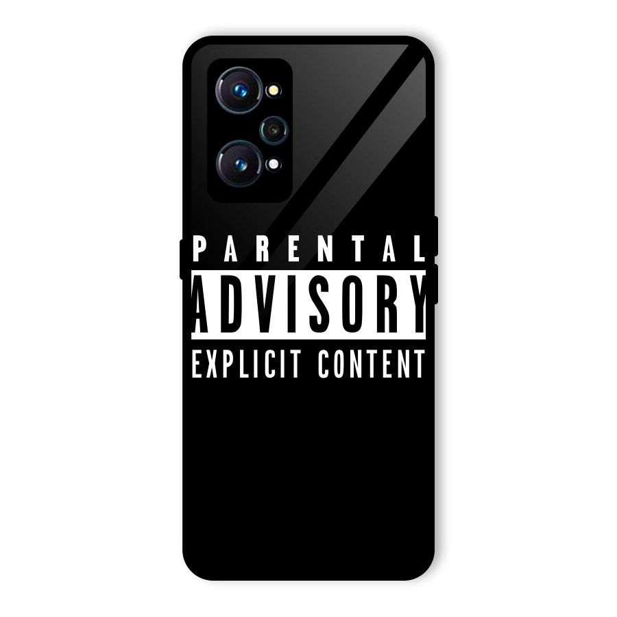 Parental Advisory Label Glass Back Case for Realme GT 2