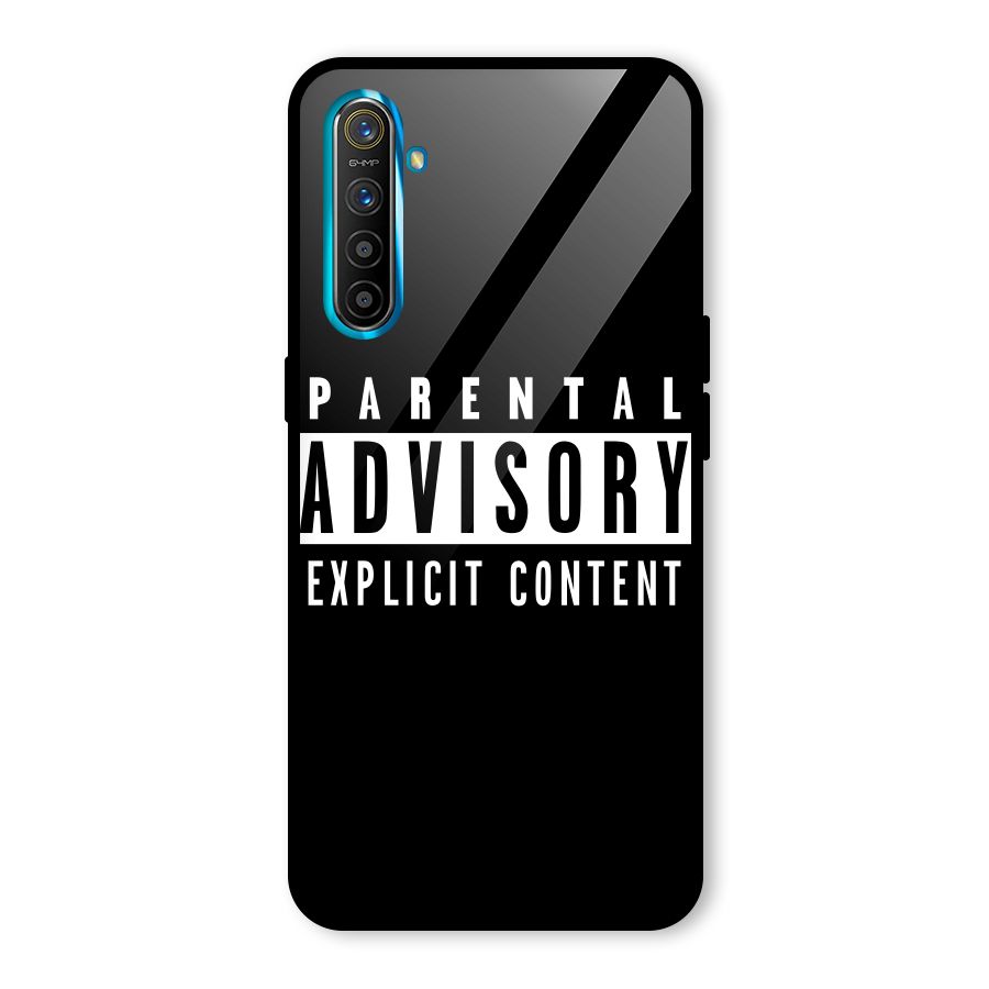 Parental Advisory Label Glass Back Case for Realme XT