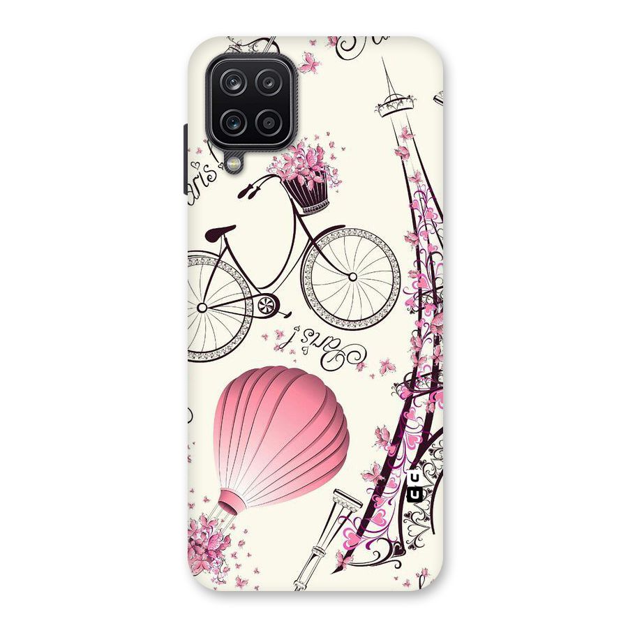 Paris Clipart Back Case for Galaxy A12