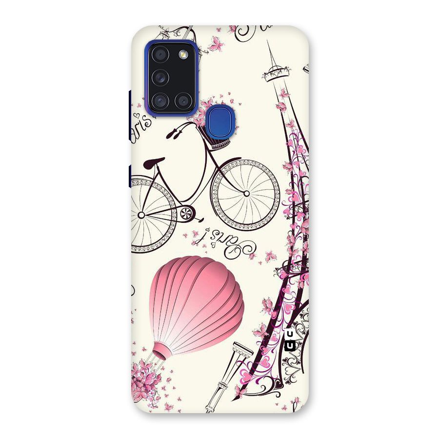Paris Clipart Back Case for Galaxy A21s
