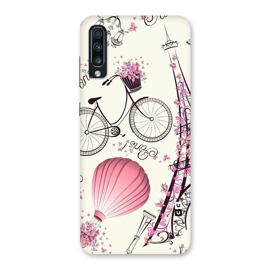 Paris Clipart Back Case for Galaxy A70