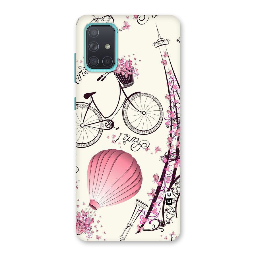 Paris Clipart Back Case for Galaxy A71