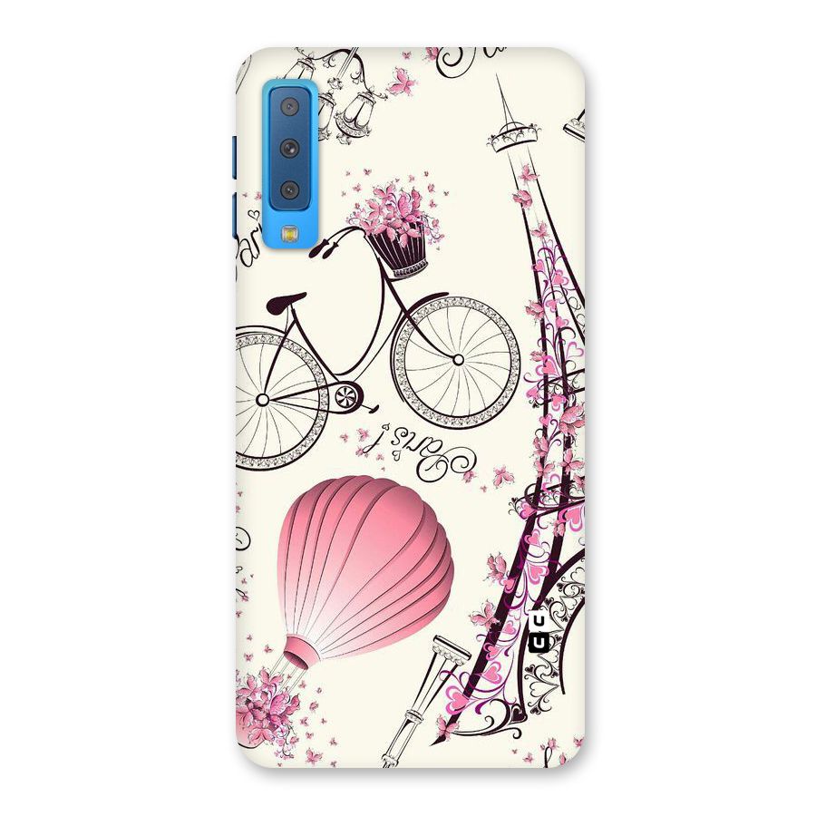 Paris Clipart Back Case for Galaxy A7 (2018)