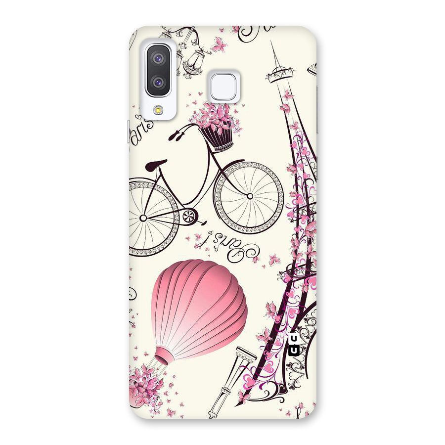 Paris Clipart Back Case for Galaxy A8 Star