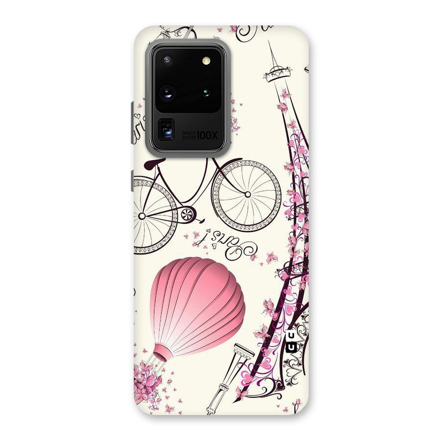 Paris Clipart Back Case for Galaxy S20 Ultra
