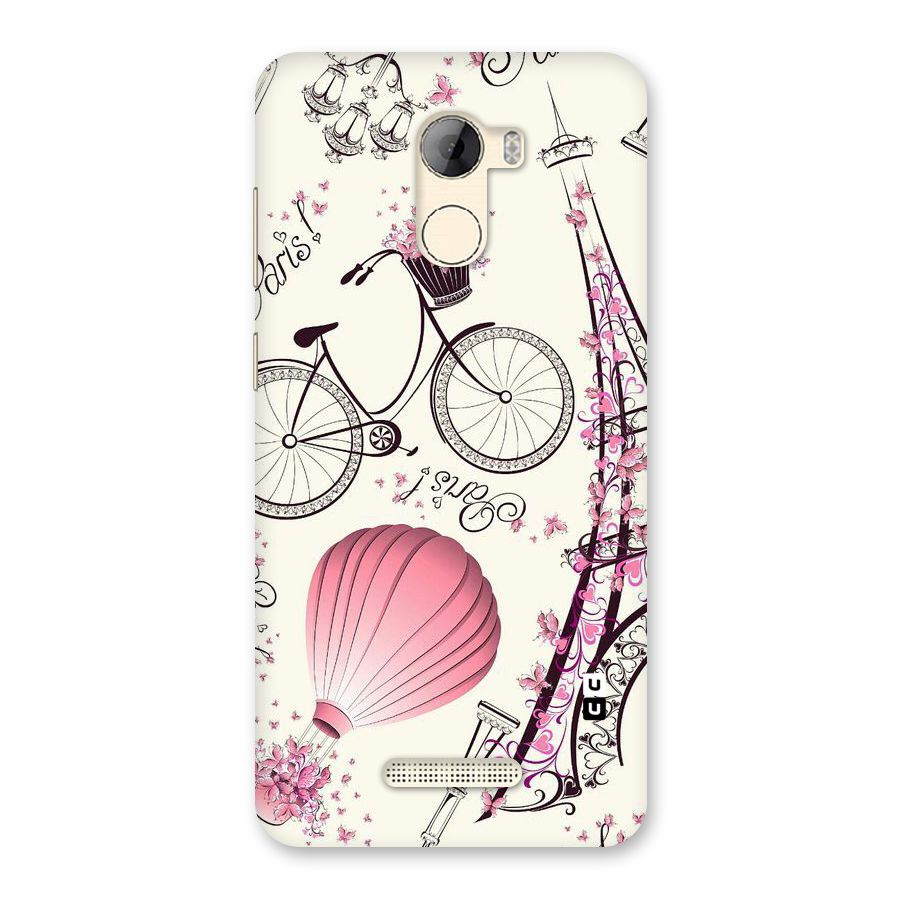 Paris Clipart Back Case for Gionee A1 LIte