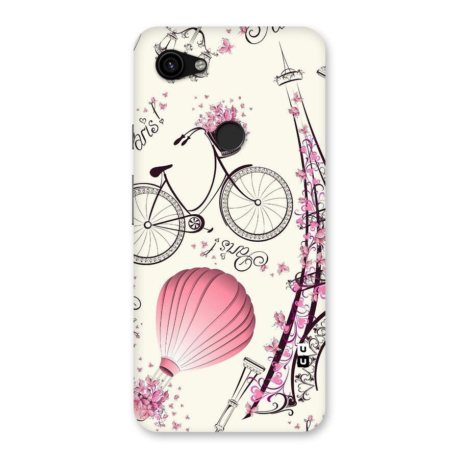 Paris Clipart Back Case for Google Pixel 3a XL