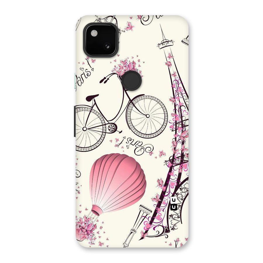 Paris Clipart Back Case for Google Pixel 4a