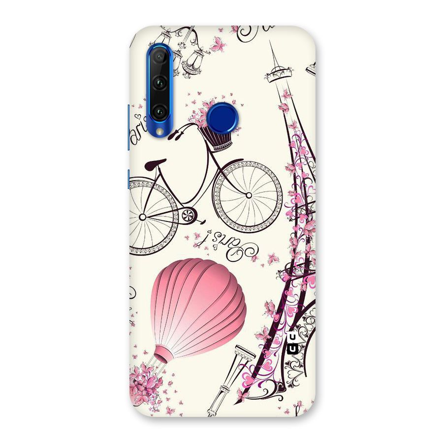 Paris Clipart Back Case for Honor 20i