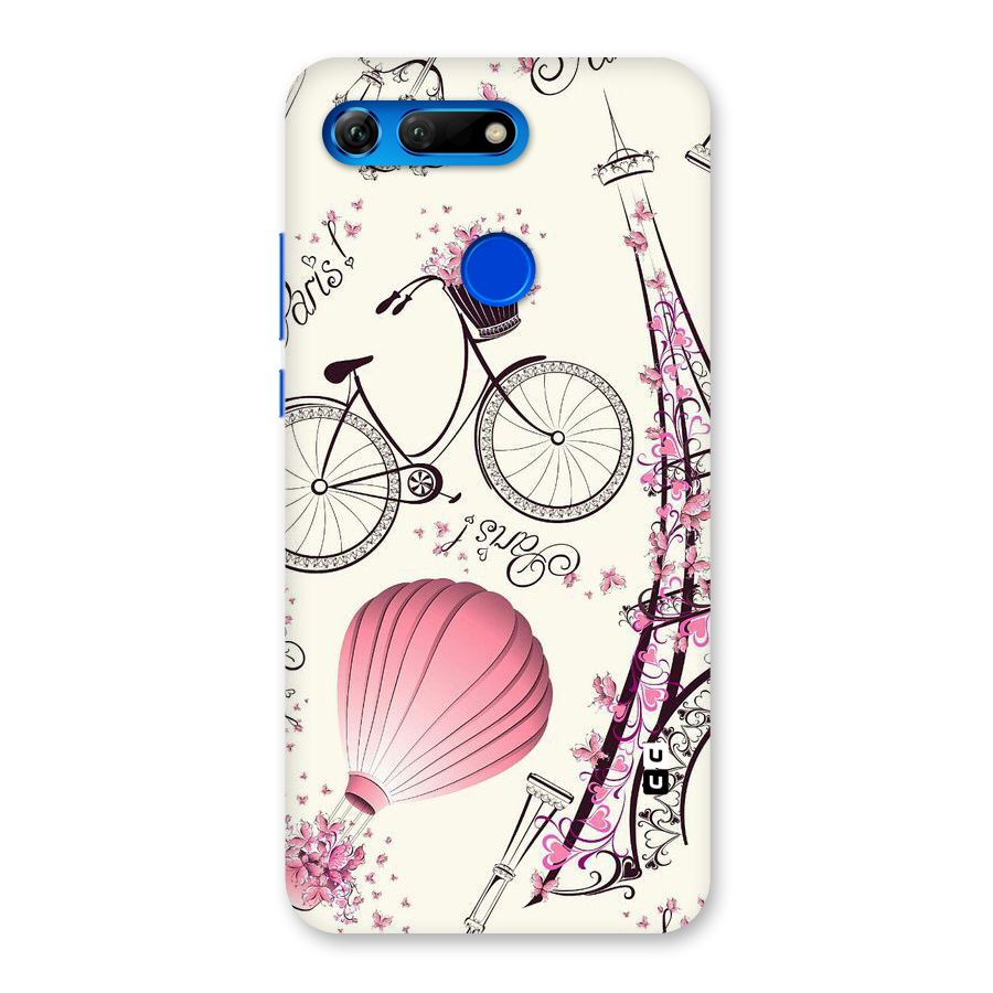 Paris Clipart Back Case for Honor View 20