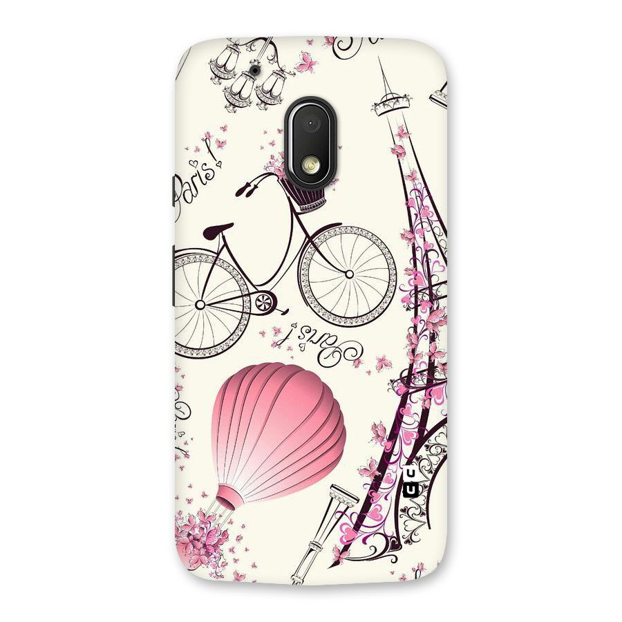 Paris Clipart Back Case for Moto G4 Play