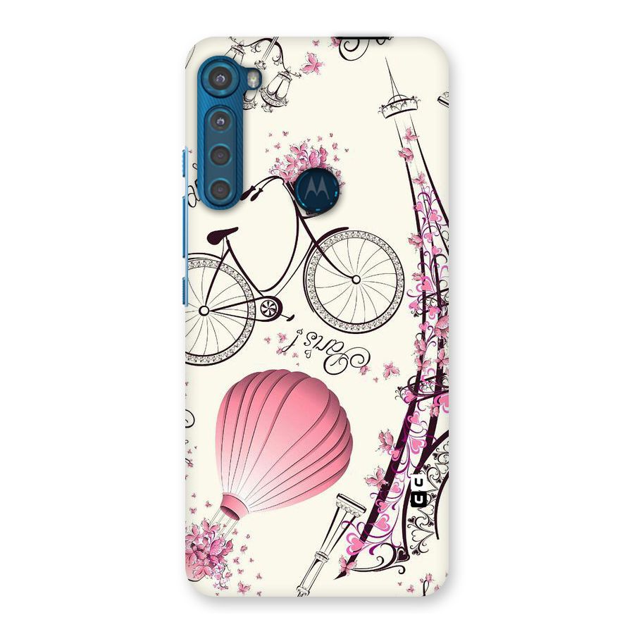 Paris Clipart Back Case for Motorola One Fusion Plus