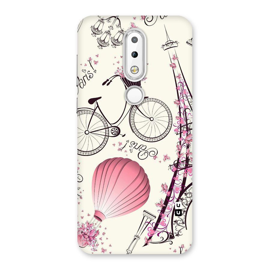 Paris Clipart Back Case for Nokia 6.1 Plus