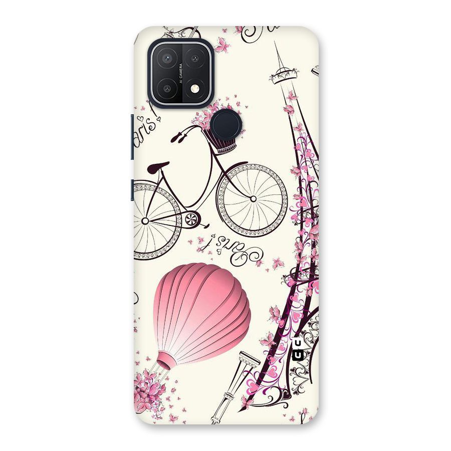 Paris Clipart Back Case for Oppo A15s