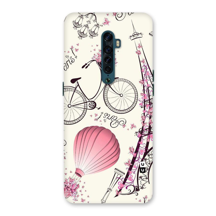 Paris Clipart Back Case for Oppo Reno2