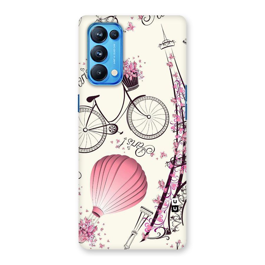 Paris Clipart Back Case for Oppo Reno5 Pro 5G