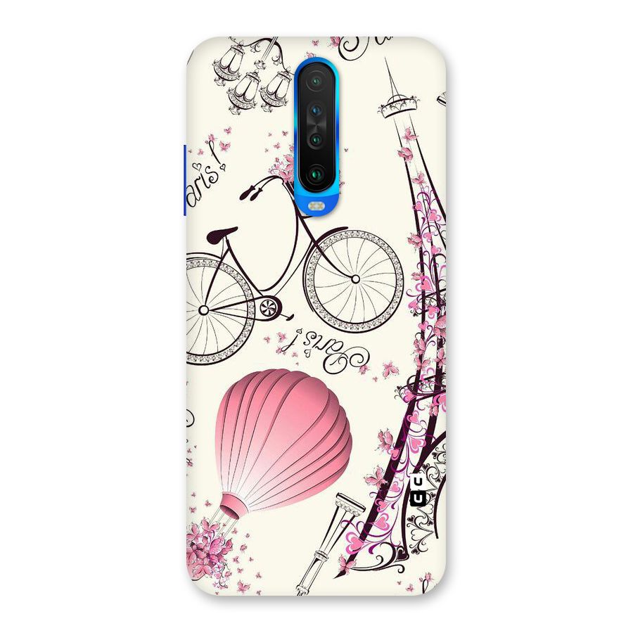 Paris Clipart Back Case for Poco X2
