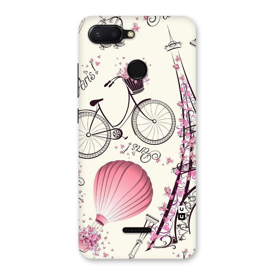 Paris Clipart Back Case for Redmi 6