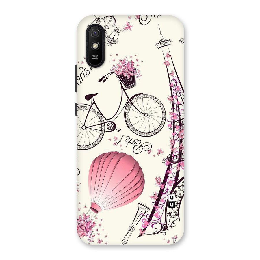 Paris Clipart Back Case for Redmi 9i