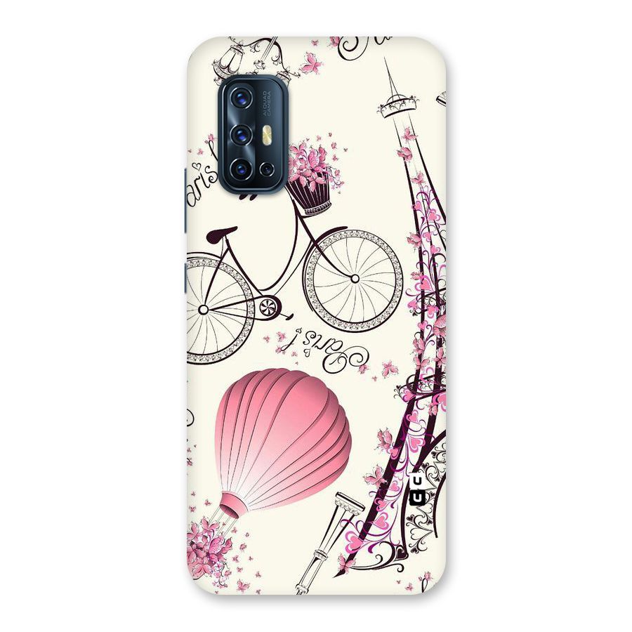 Paris Clipart Back Case for Vivo V17