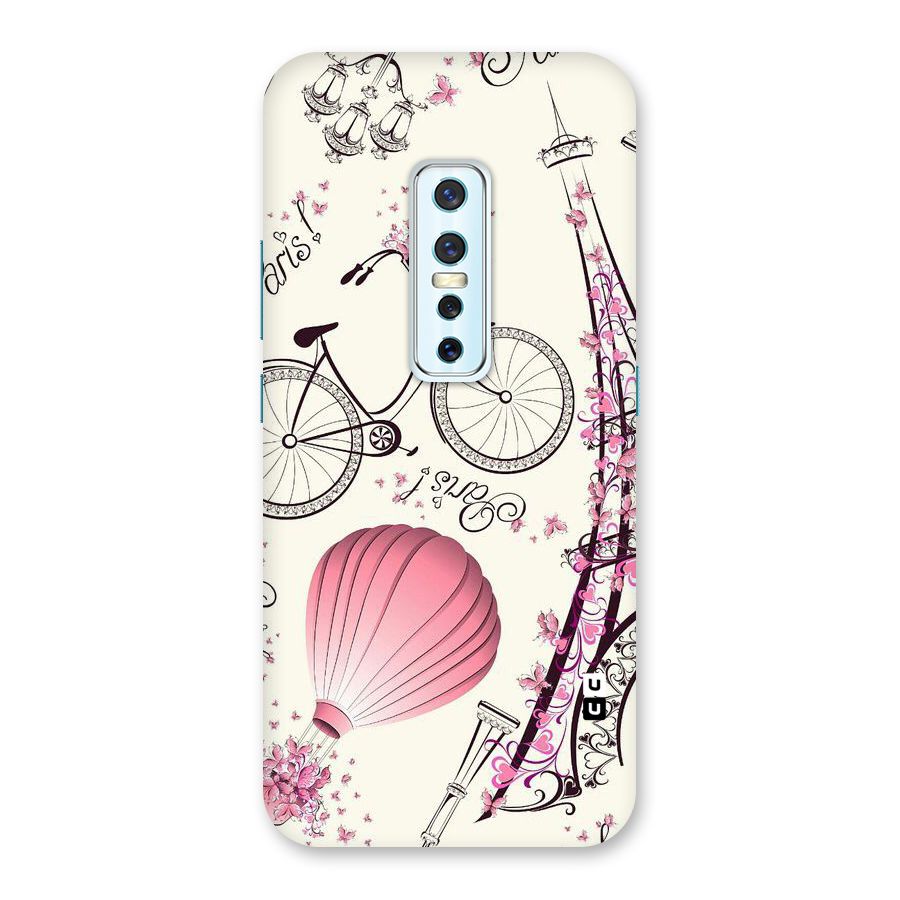Paris Clipart Back Case for Vivo V17 Pro