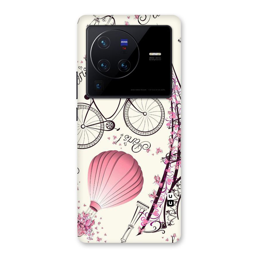 Paris Clipart Back Case for Vivo X80 Pro