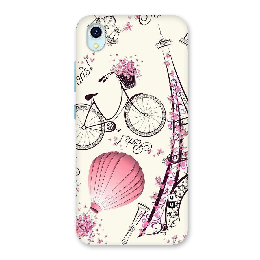 Paris Clipart Back Case for Vivo Y1s