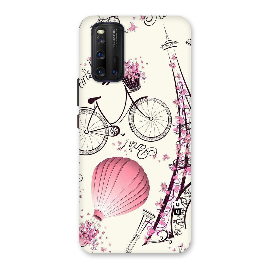 Paris Clipart Back Case for Vivo iQOO 3