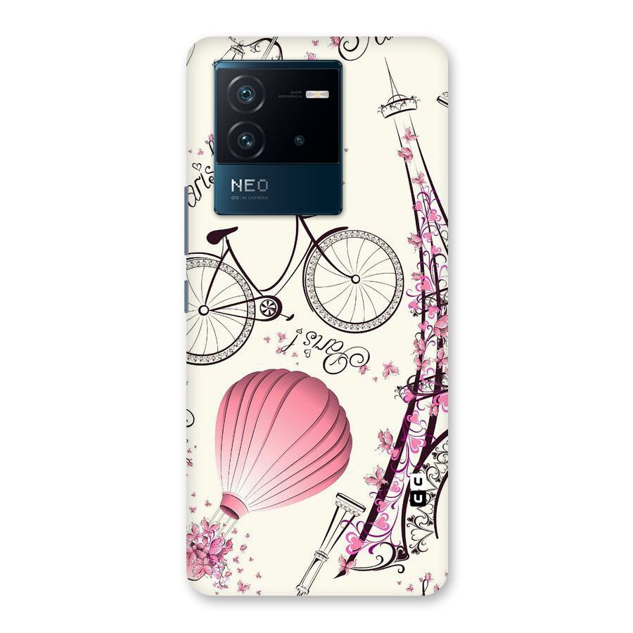 Paris Clipart Back Case for Vivo iQOO Neo 6 5G