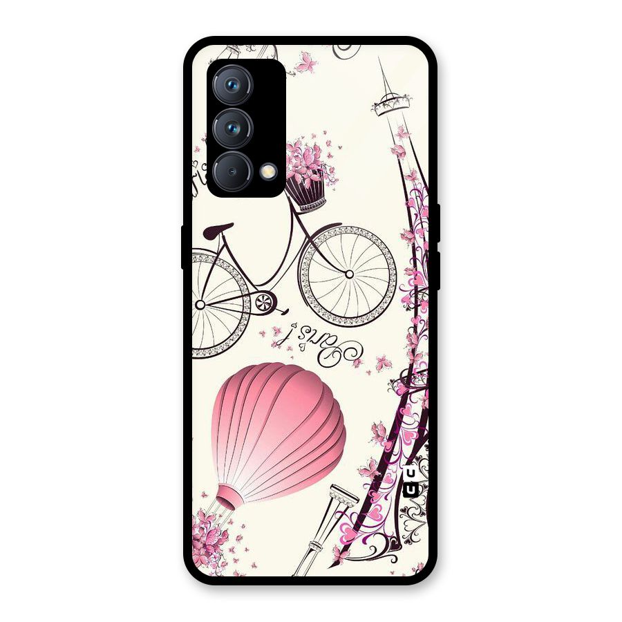 Paris Clipart Glass Back Case for Realme GT Master Edition