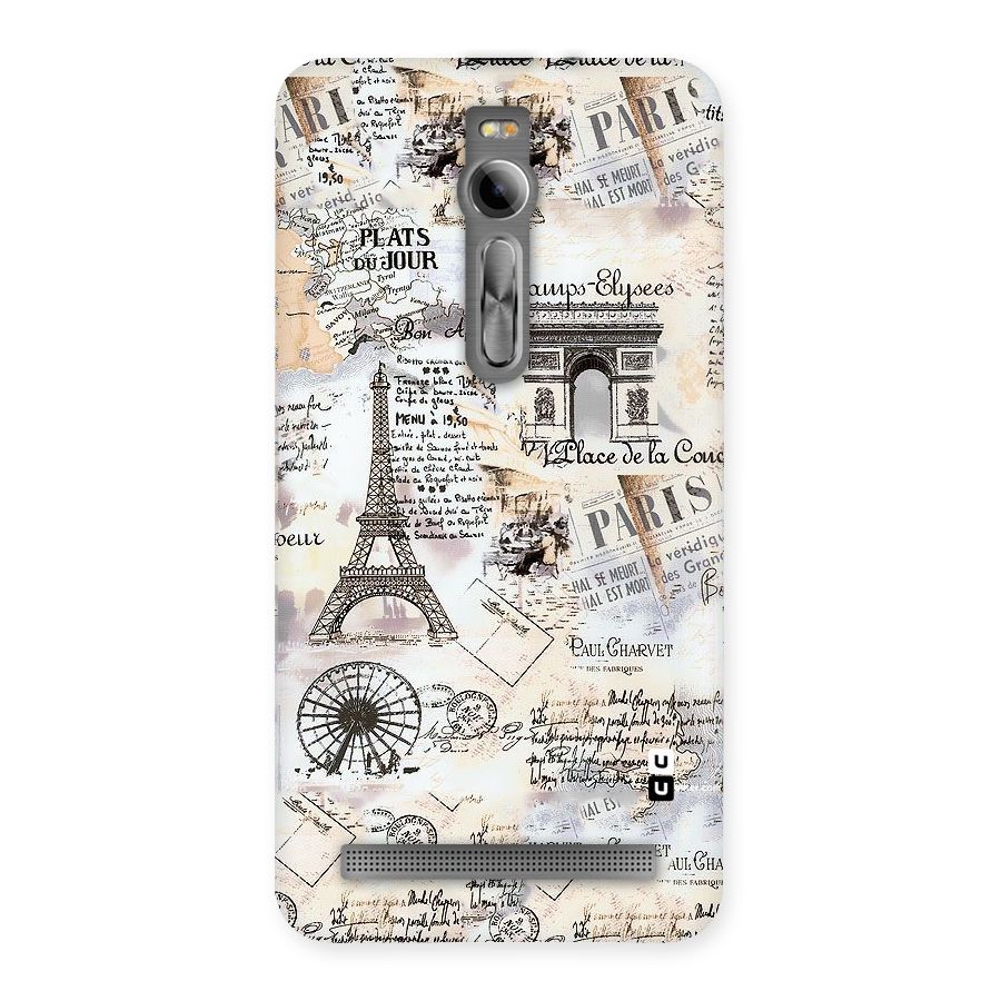 Paris Paper Back Case for Asus Zenfone 2