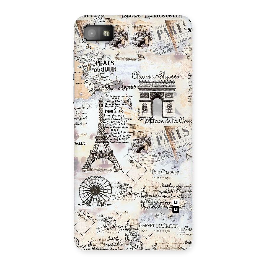 Paris Paper Back Case for Blackberry Z10