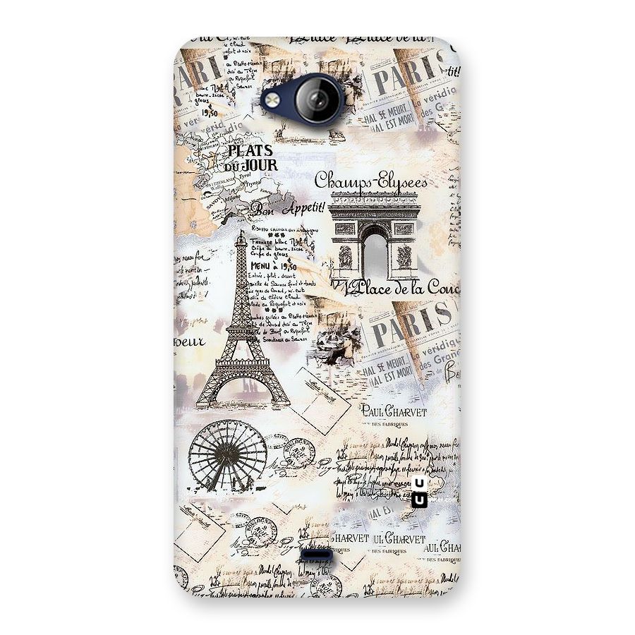 Paris Paper Back Case for Canvas Play Q355