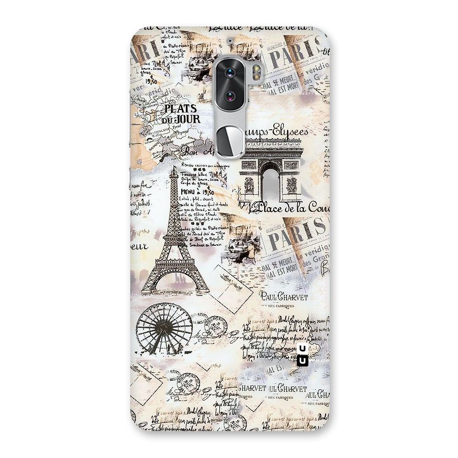 Paris Paper Back Case for Coolpad Cool 1