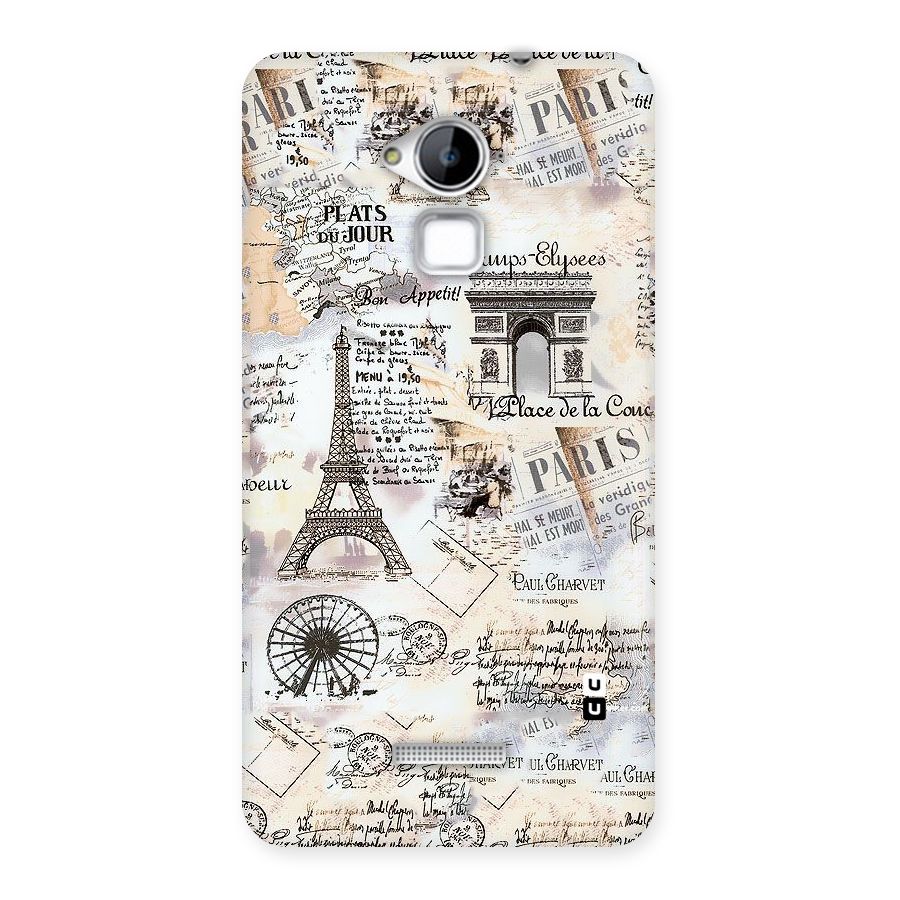 Paris Paper Back Case for Coolpad Note 3