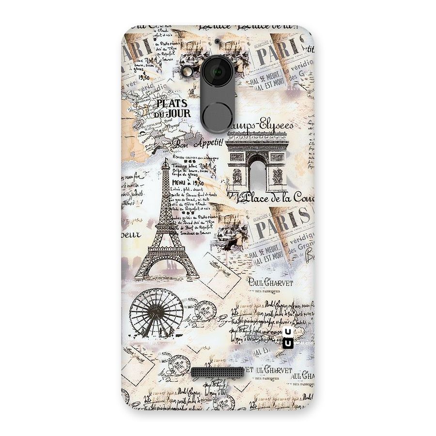 Paris Paper Back Case for Coolpad Note 5