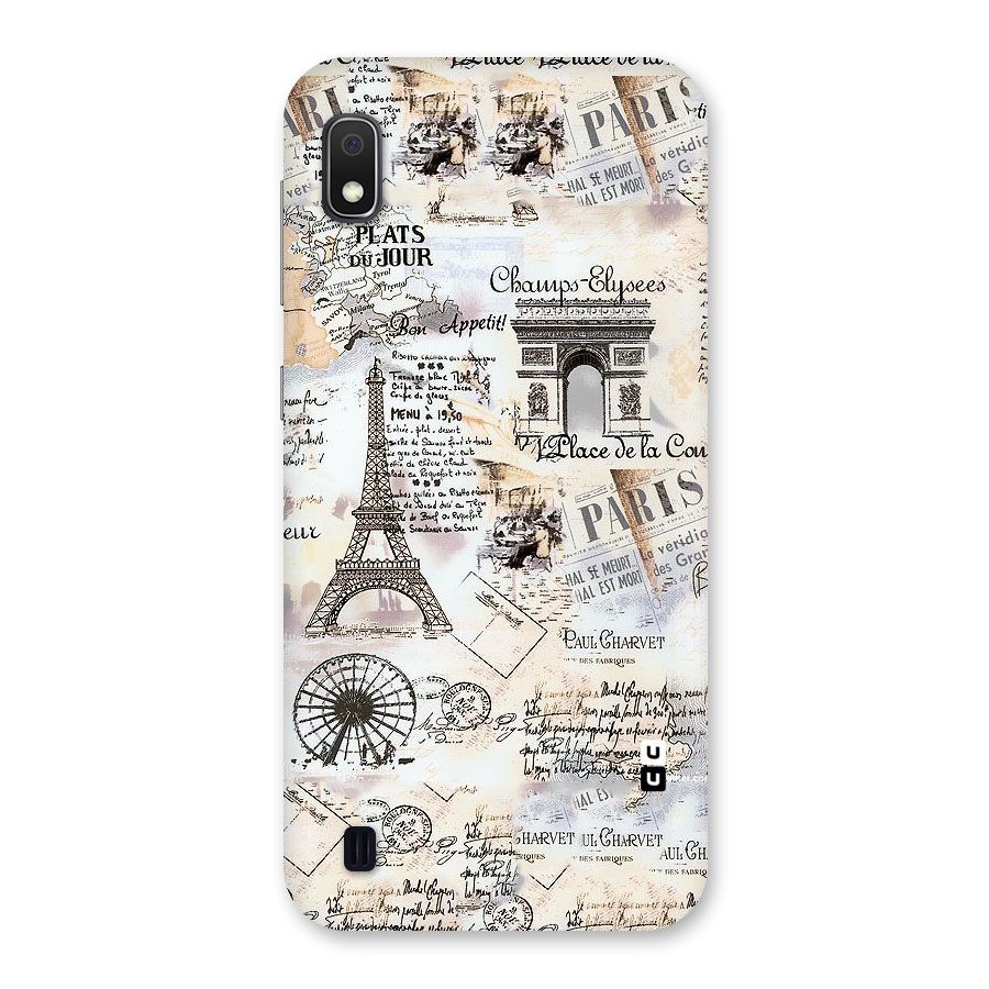 Paris Paper Back Case for Galaxy A10