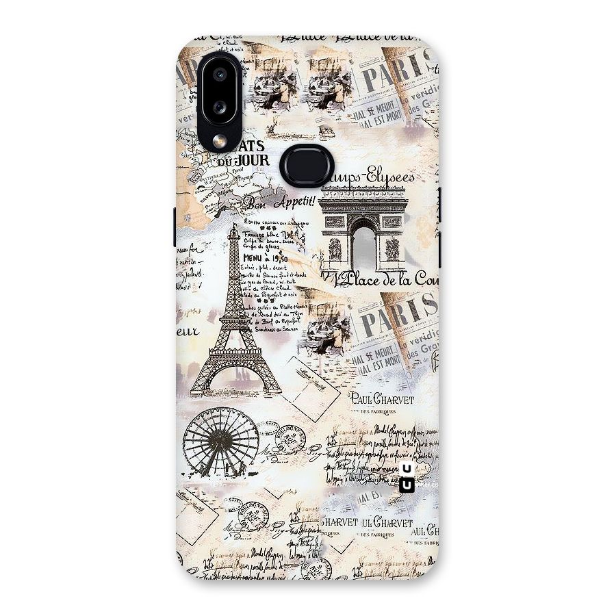 Paris Paper Back Case for Galaxy A10s