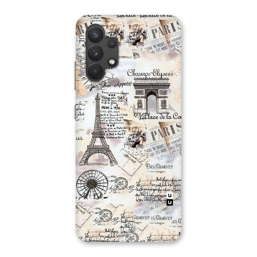 Paris Paper Back Case for Galaxy A32